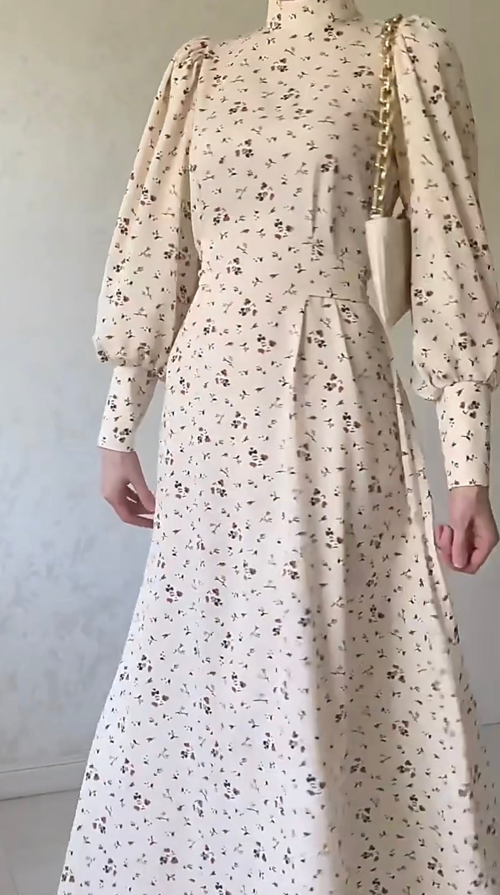 Robe manche bouffante