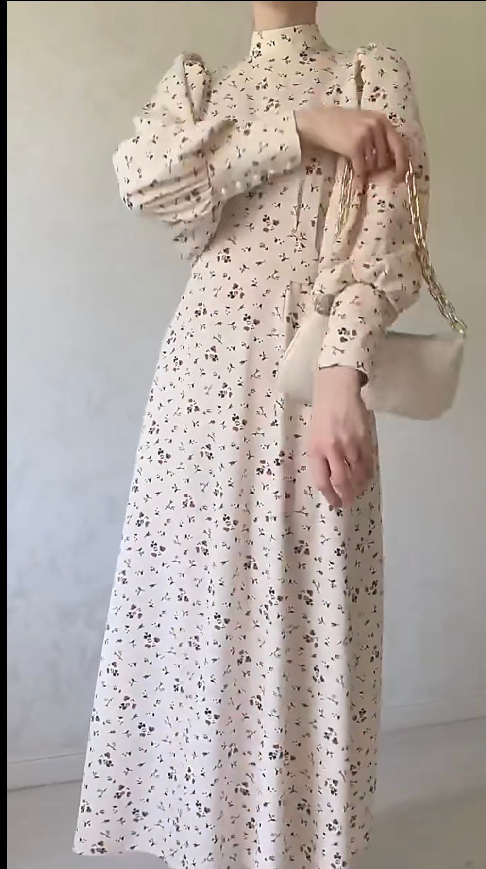 Robe manche bouffante