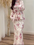 Robe élégante fleuris